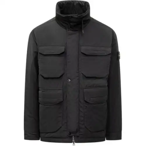 STONE ISLAND Compass Badge Funnel Neck Puffer Jacket