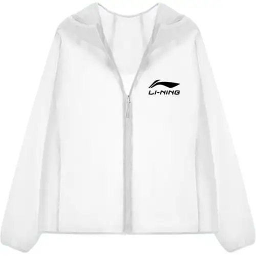 Li Ning Breathable Sun Protection Clothing Unisex White