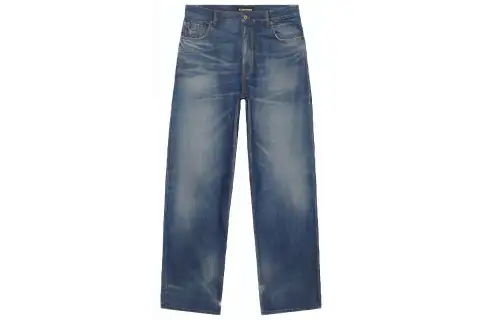 Balenciaga Jeans Unisex Blue Moderate Straight Fit Pants