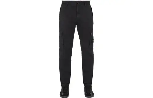 STONE ISLAND Jeans Men's Black Moderate Tapered Pants