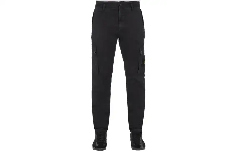 STONE ISLAND Jeans Men's Black Moderate Tapered Pants
