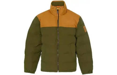 Timberland Jackets Men's Olive Green Stand Collar Moderate Other
