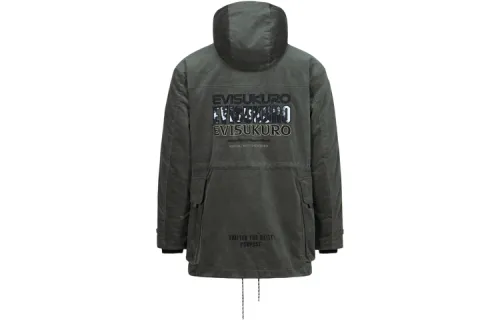 EVISU Jackets Men's Gray Hooded Moderate Other