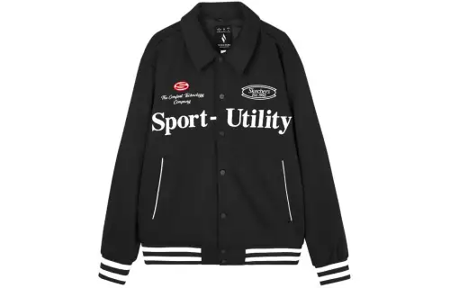 Skechers Colorful Baseball Jacket Men's Carbon Black