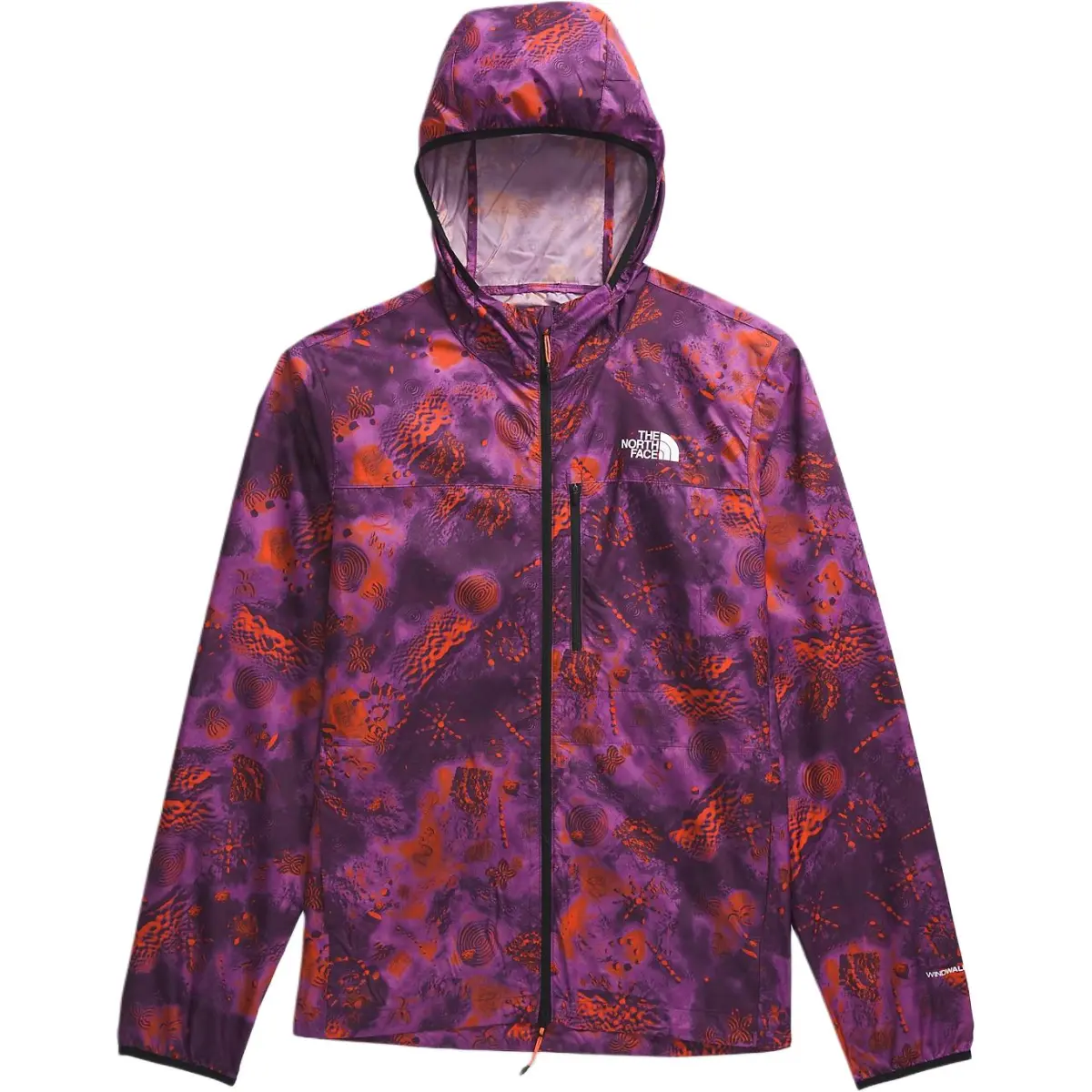 The North Face patterned hooded jacket