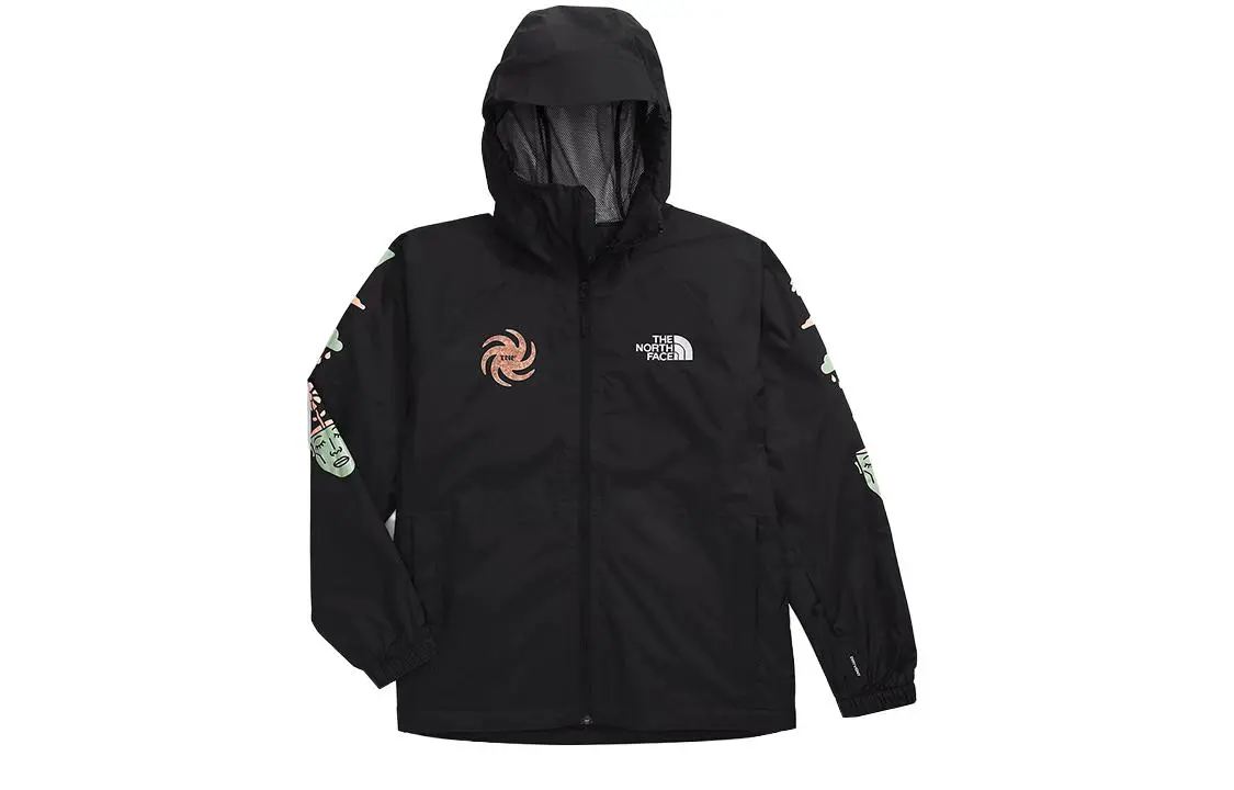 THE NORTH FACE Breathable, Waterproof And Windproof Windbreaker Jacket Men's Black