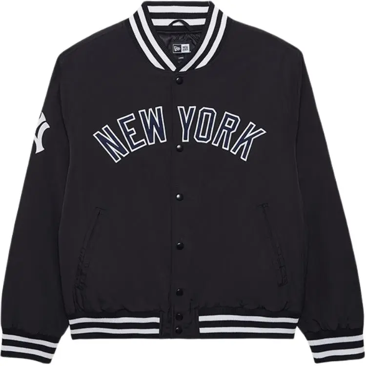 New Era Baseball Jacket Unisex Black