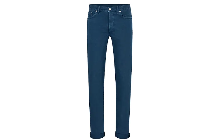 DIOR Quarterly New Products Jeans Men's Blue Moderate Slim Fit Pants