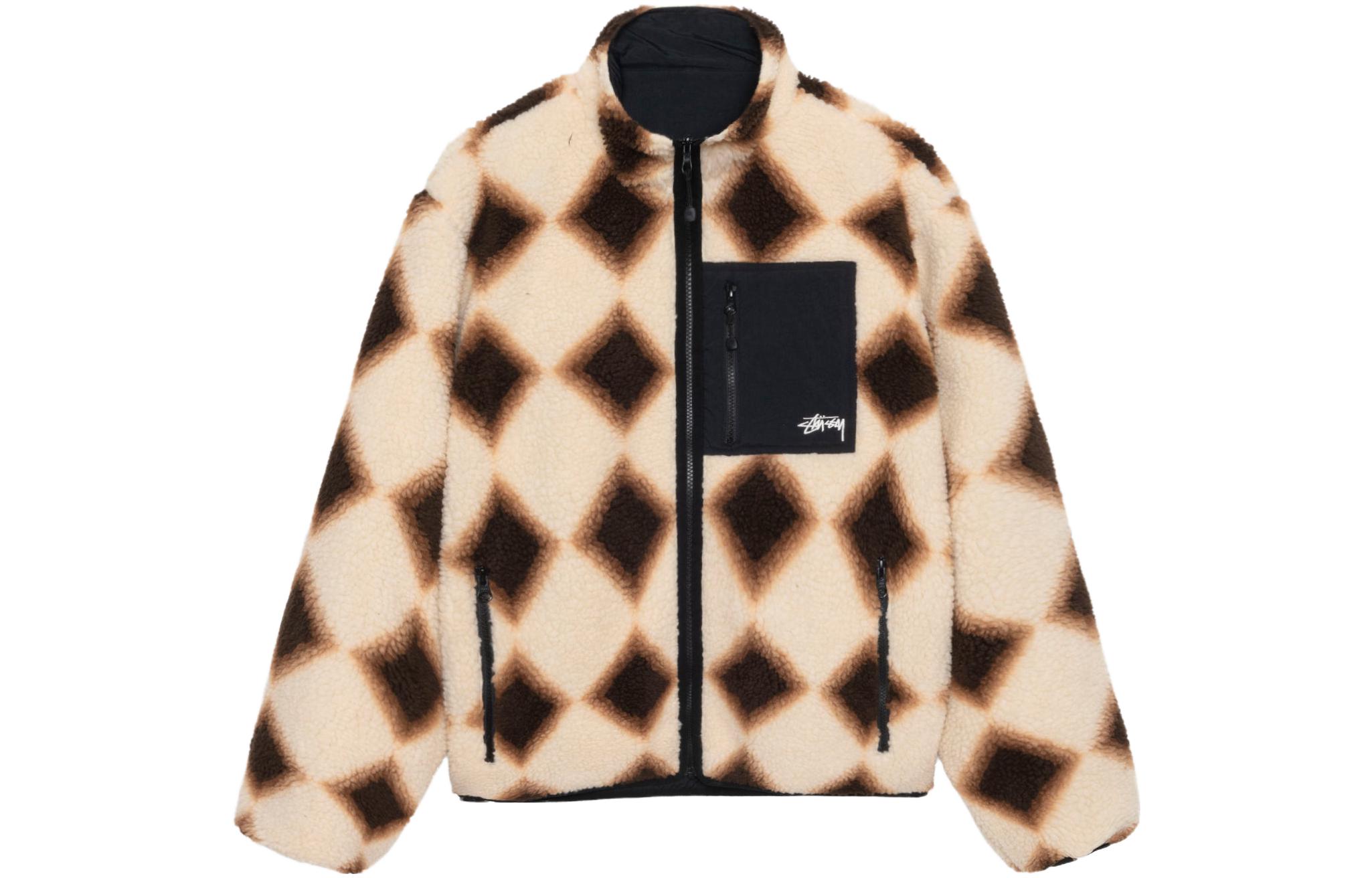 Куртка Stussy FW23 SHERPA REVERSIBLE JACKET (разноцветная)