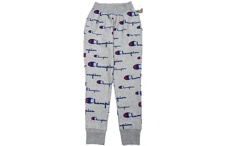 Champion Sweatpants US Version Unisex Light Gray