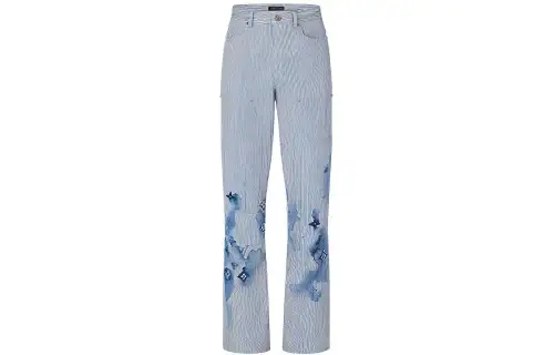 LOUIS VUITTON Casual Pants Men's Blue