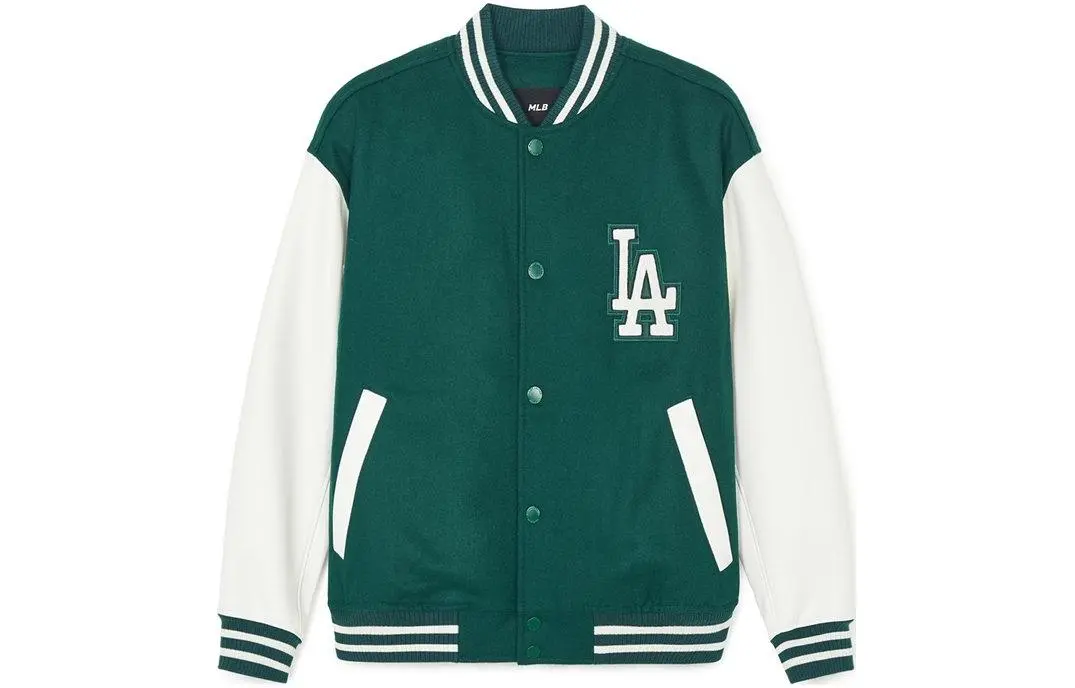 MLB SS24 Baseball Jacket Unisex Green