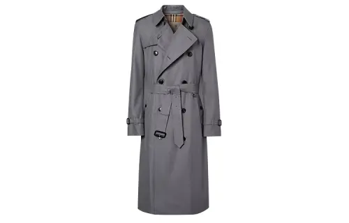 Burberry Trench Coat Men's Medium Gray