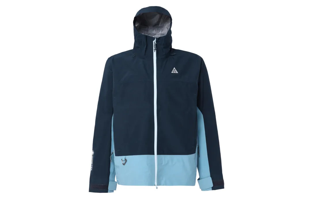 Nike ACG STORM FIT Waterproof, Windproof, And Breathable Windbreaker Coats Unisex Arsenal Dark Sea Blue