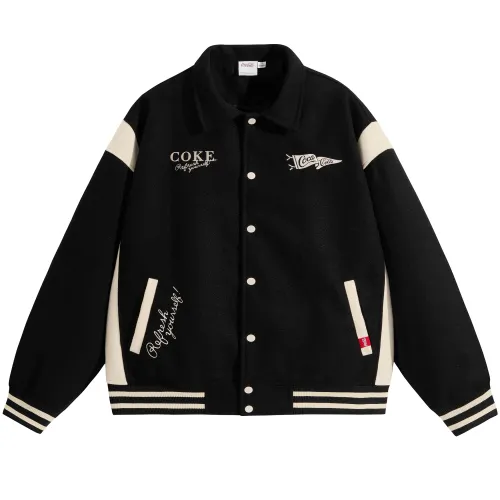Coca Cola Baseball Jacket Unisex