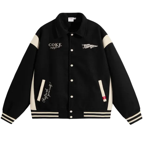 Coca Cola Baseball Jacket Unisex