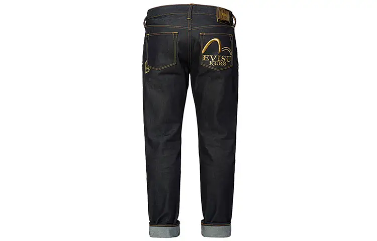 EVISU Tapered Pants Jeans Men's Denim Blue