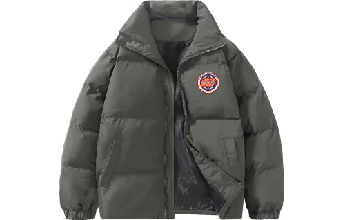 JEANSWEST Puffer Jackets Unisex Stand Collar Moderate Puffer Jacket, Padded Puffer Jacket, Hard Shell