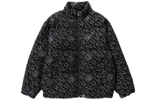 Bape Denim Monogram Puffer Down Jacket