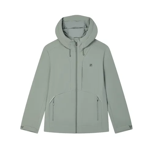 FILA WHITE Jacket Men's Gray Original Green