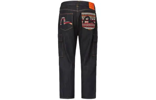 EVISU Jeans Men's Denim Blue Moderate Straight Fit Pants