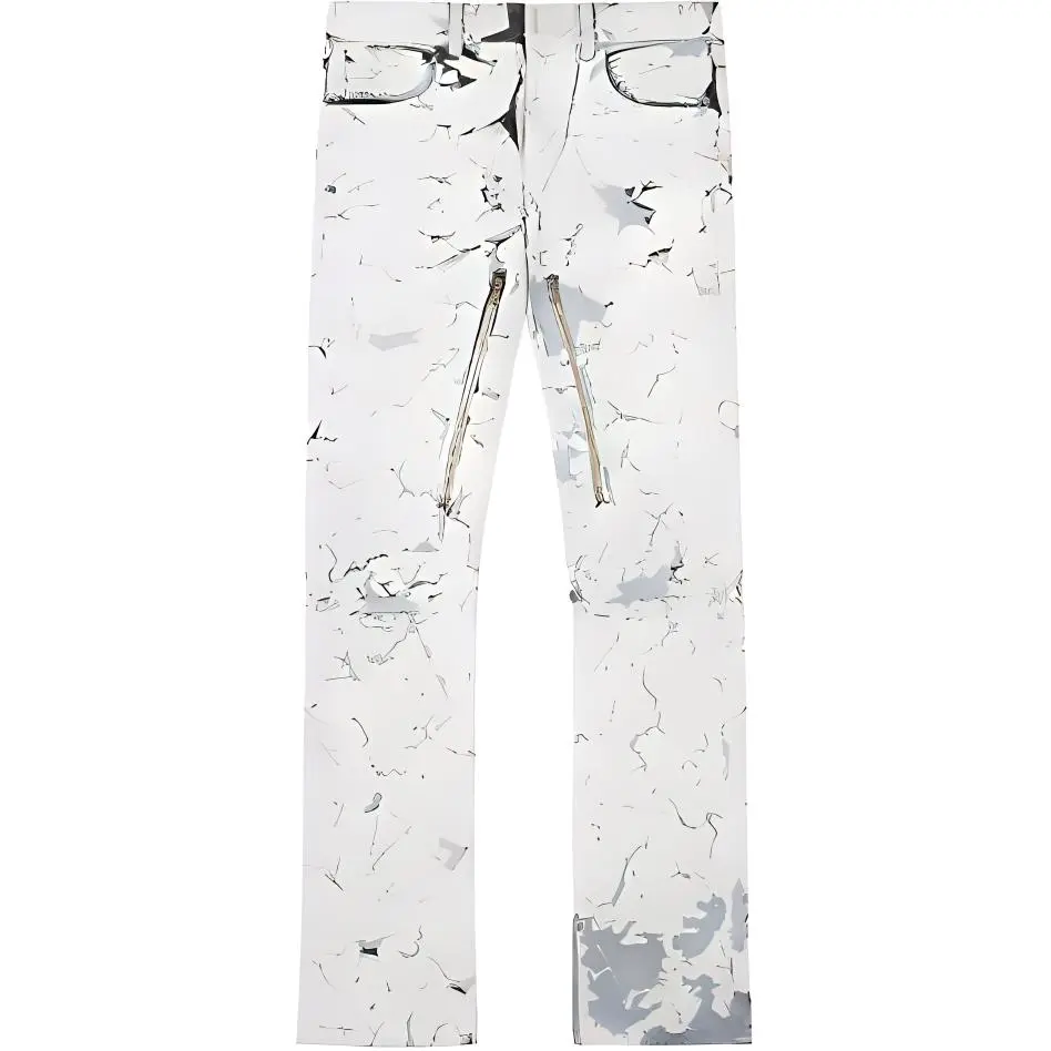 Givenchy Jeans Men's White Moderate Straight Fit Pants