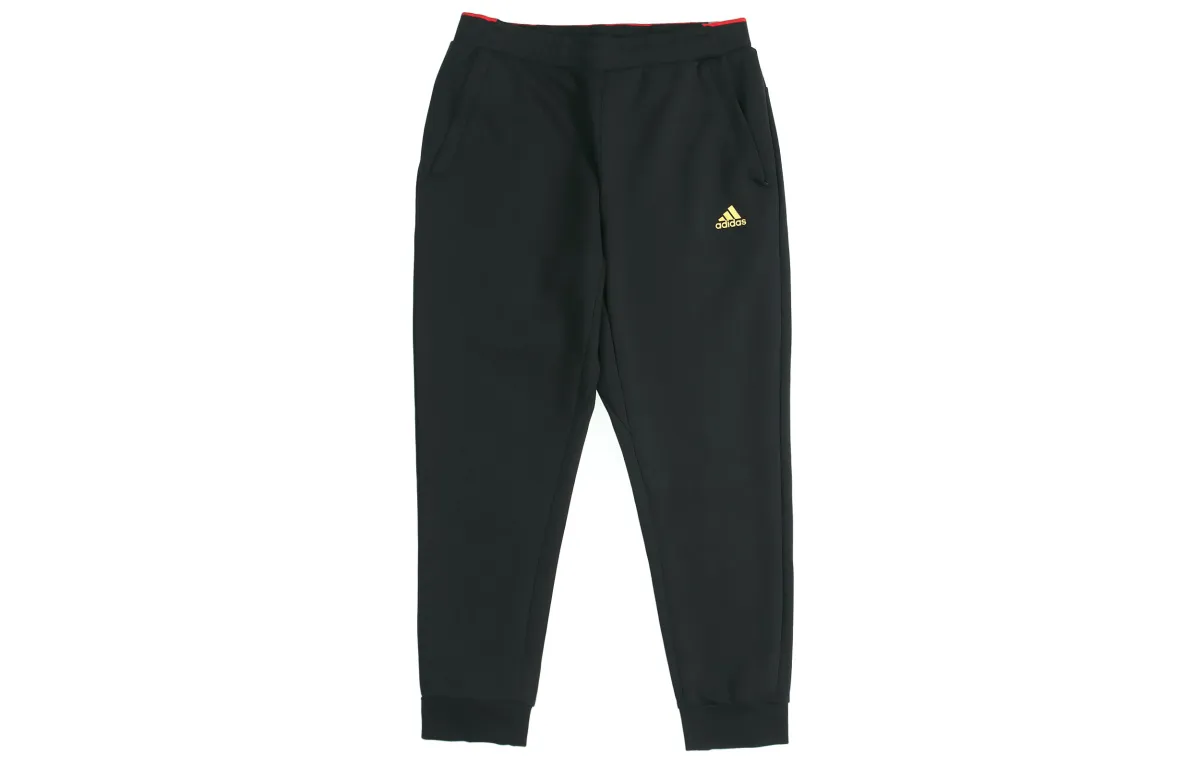 Adidas Chinese New Year Knitted Sweatpants Men's Moderate Cuffed Pants