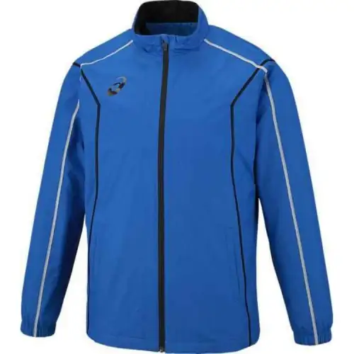 ASICS Jackets Men's Blue Stand Collar Moderate Other