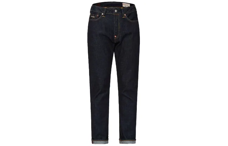 EVISU Tapered Pants Jeans Men's Denim Blue