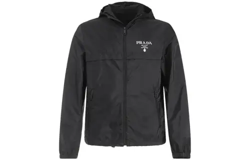PRADA Hooded Re Nylon Windbreaker Jacket