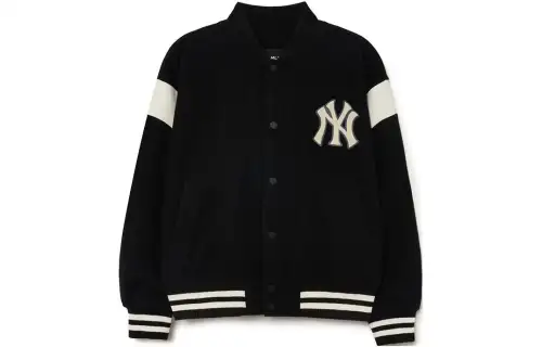 MLB College Style Series Baseball Jacket Unisex Black