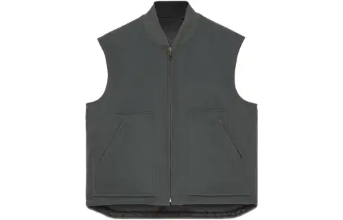 GUCCI Logo-embossed Reversible Canvas Gilet