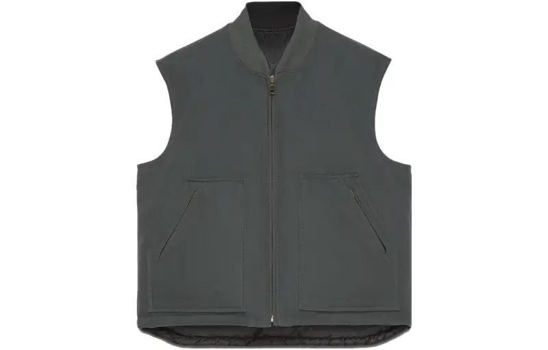 GUCCI Logo-embossed Reversible Canvas Gilet