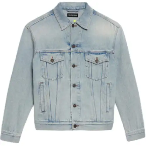Balenciaga Jackets & Coats Regular Fit Men's Blue