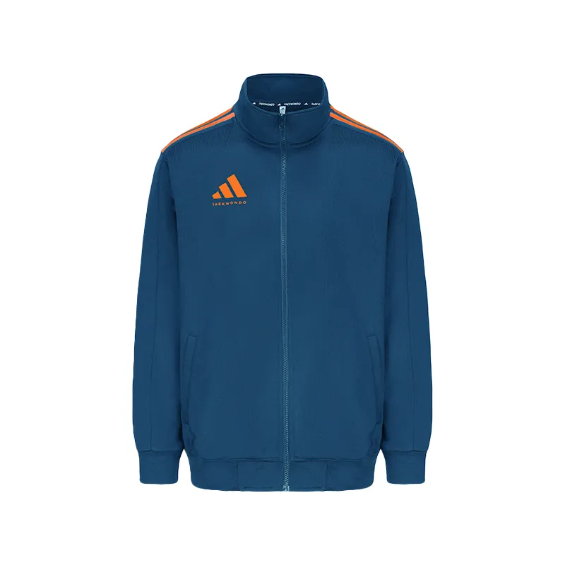 Adidas Taekwondo Jackets & Coats Men's Dark Blue With Orange Stripes