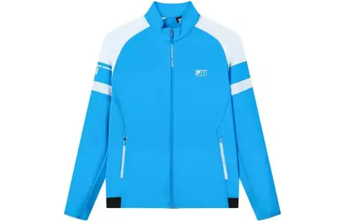 FILA Jackets Men's Lake Blue Stand Collar Moderate Other