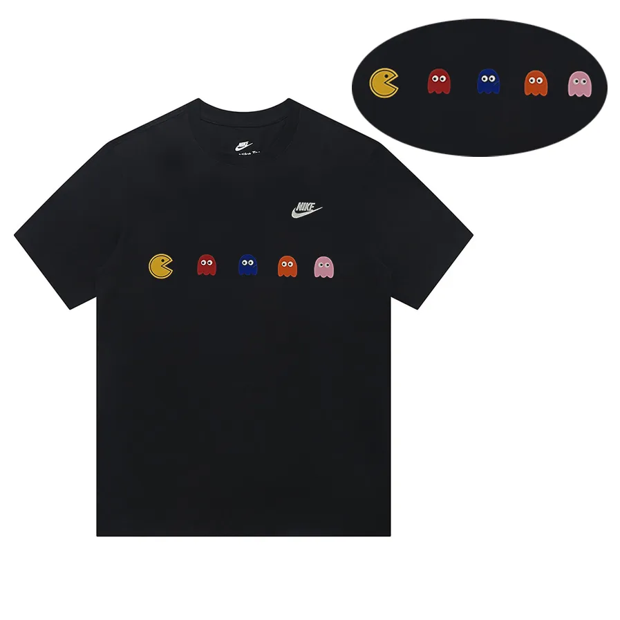 Nike T-Shirts Unisex Black Crew Neck