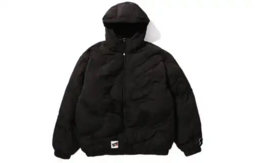 Bape Mega Abc Camo Detachable Hoodie Puffer Down Jacket