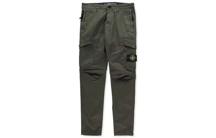 STONE ISLAND Cargo Pants Men's Army Green Moderate