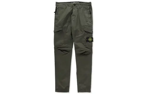 STONE ISLAND Cargo Pants Men's Army Green Moderate