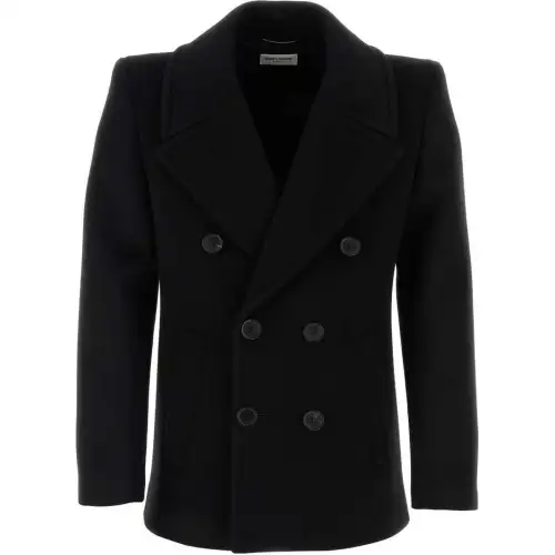 SAINT LAURENT Double Breasted Long Sleeved Jacket