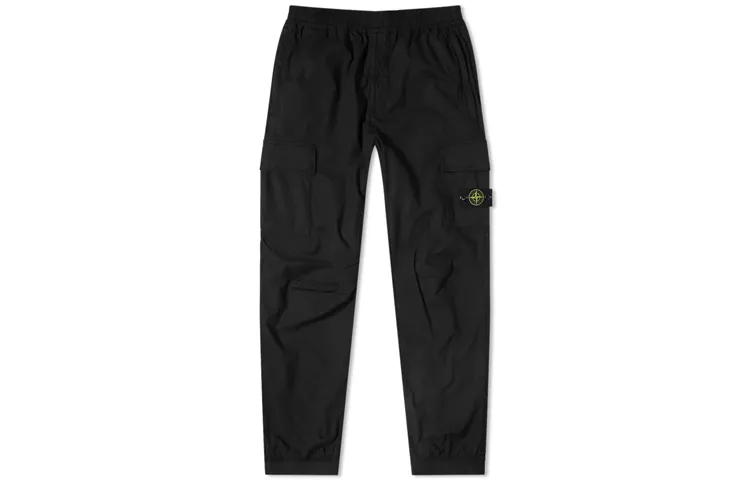 STONE ISLAND Fall Work Pants Men's Black
