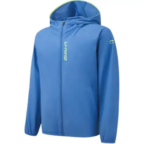 Li Ning Breathable UV Protection Sun Protection Clothing Men's Misty Rain Blue