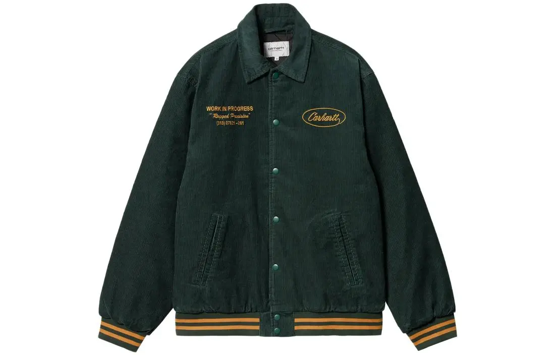 Carhartt WIP FW23 Letterman Jacket Unisex Explore Green