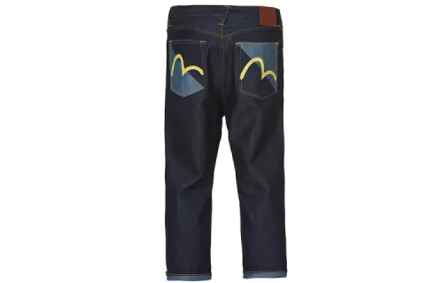 EVISU Straight Fit Pants Jeans Men's Denim Blue