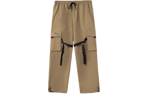 Li Ning Sports Fashion Collection Cargo Pants Men's Tiger Eye Brown