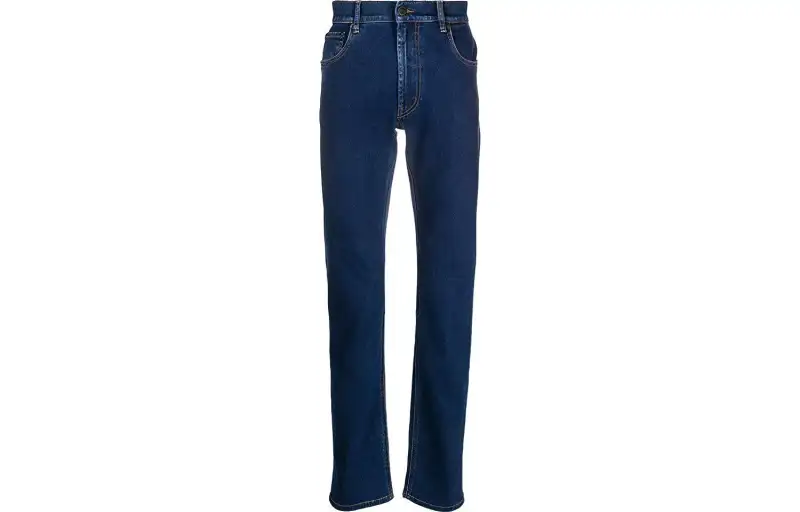 PRADA Jeans Men's Blue Moderate Straight Fit Pants