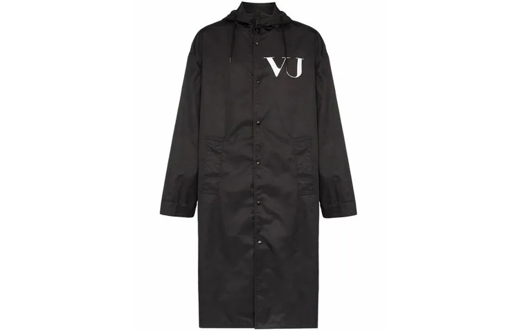 Valentino Trench Coat Men's Black