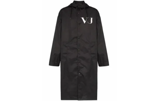 Valentino Trench Coat Men's Black