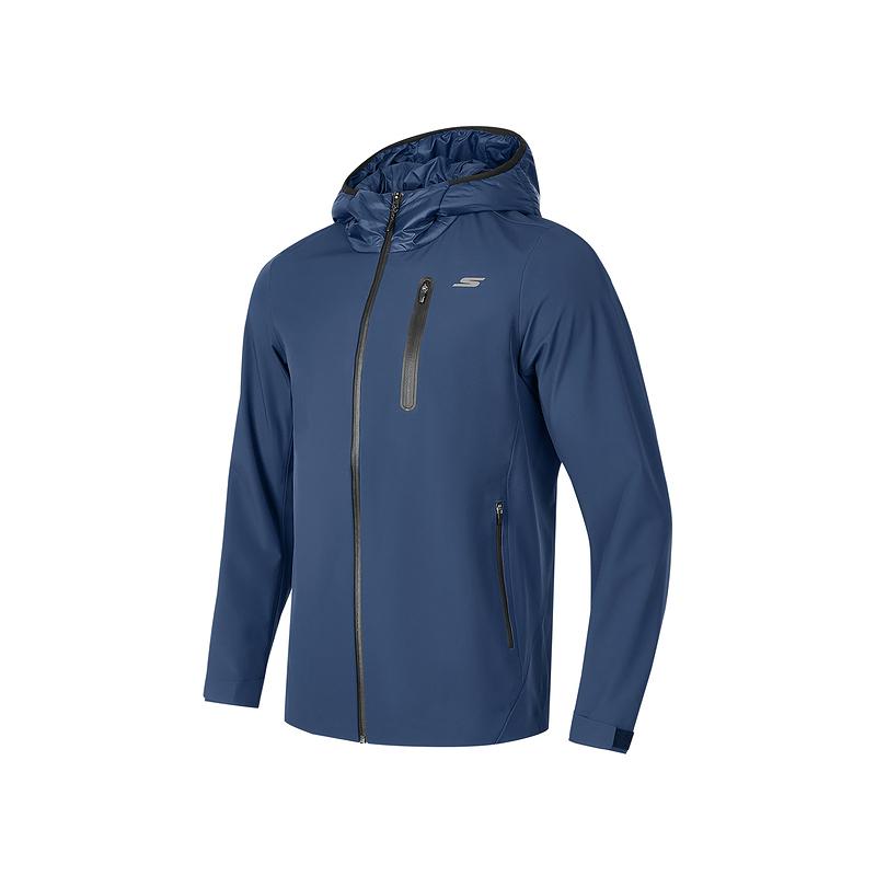 Мужская куртка Skechers Hooded Jacket (синяя)